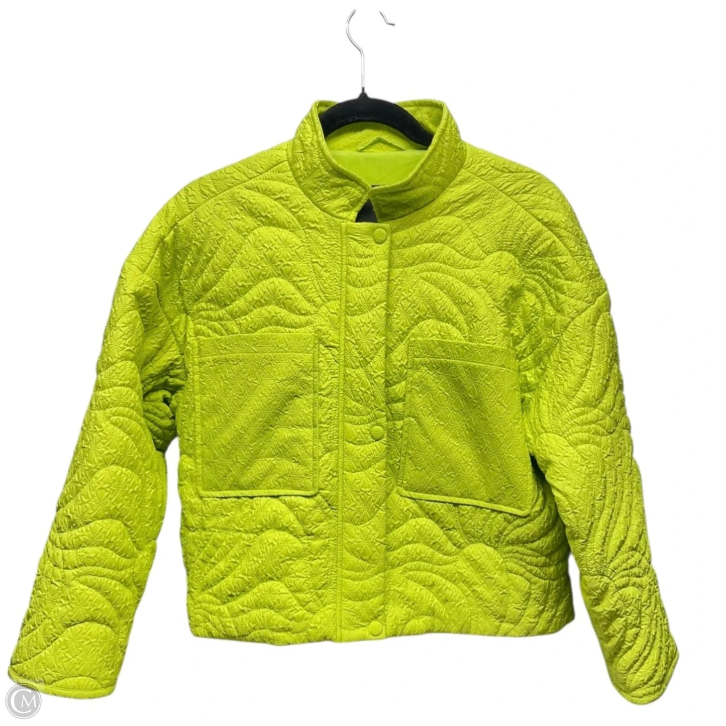 Jacket Puffer & Quilted By 7 For All Mankind In Chartreuse, Size: M