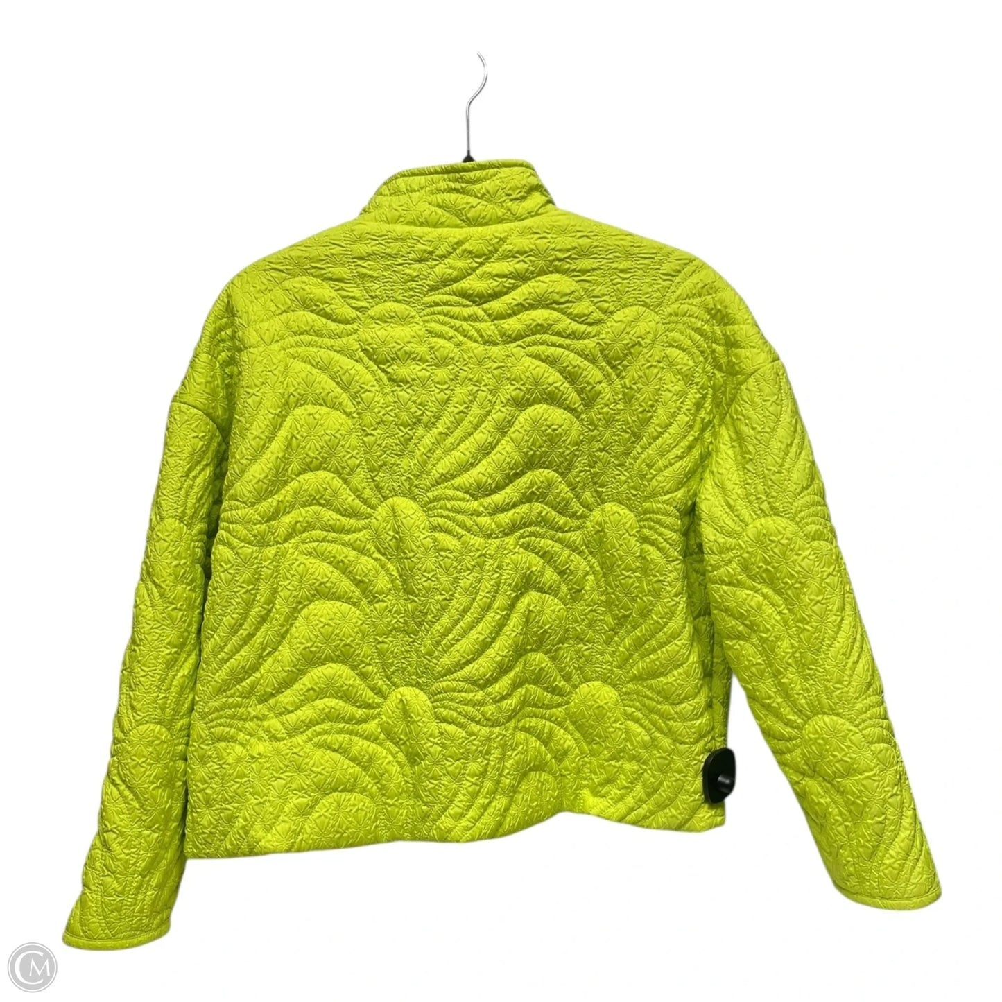 Jacket Puffer & Quilted By 7 For All Mankind In Chartreuse, Size: M