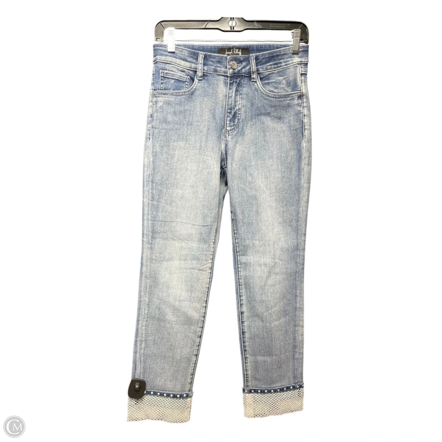 Jeans Straight By Joseph Ribkoff In Blue Denim, Size: 4