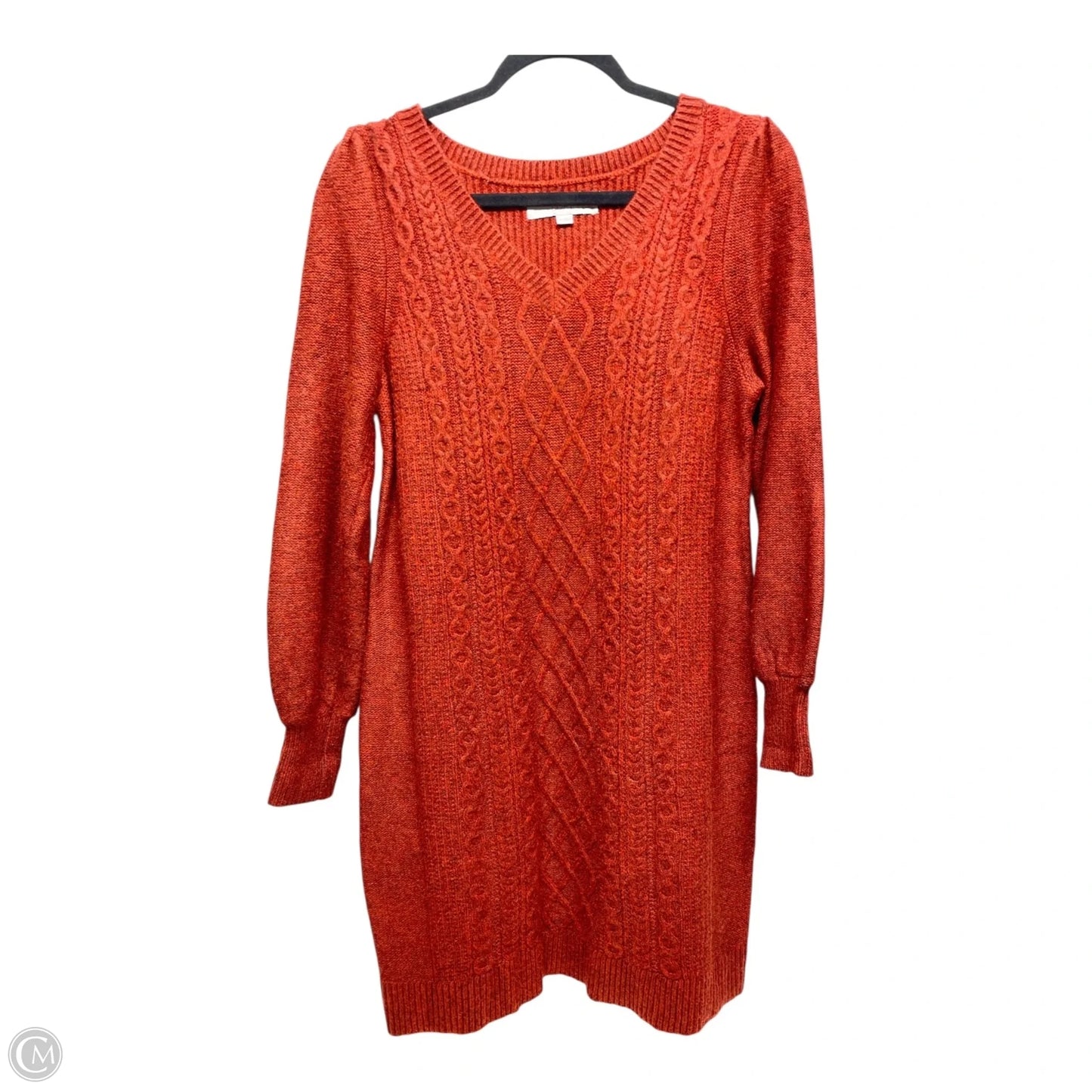 Dress Sweater By Loft In Red, Size: Mp