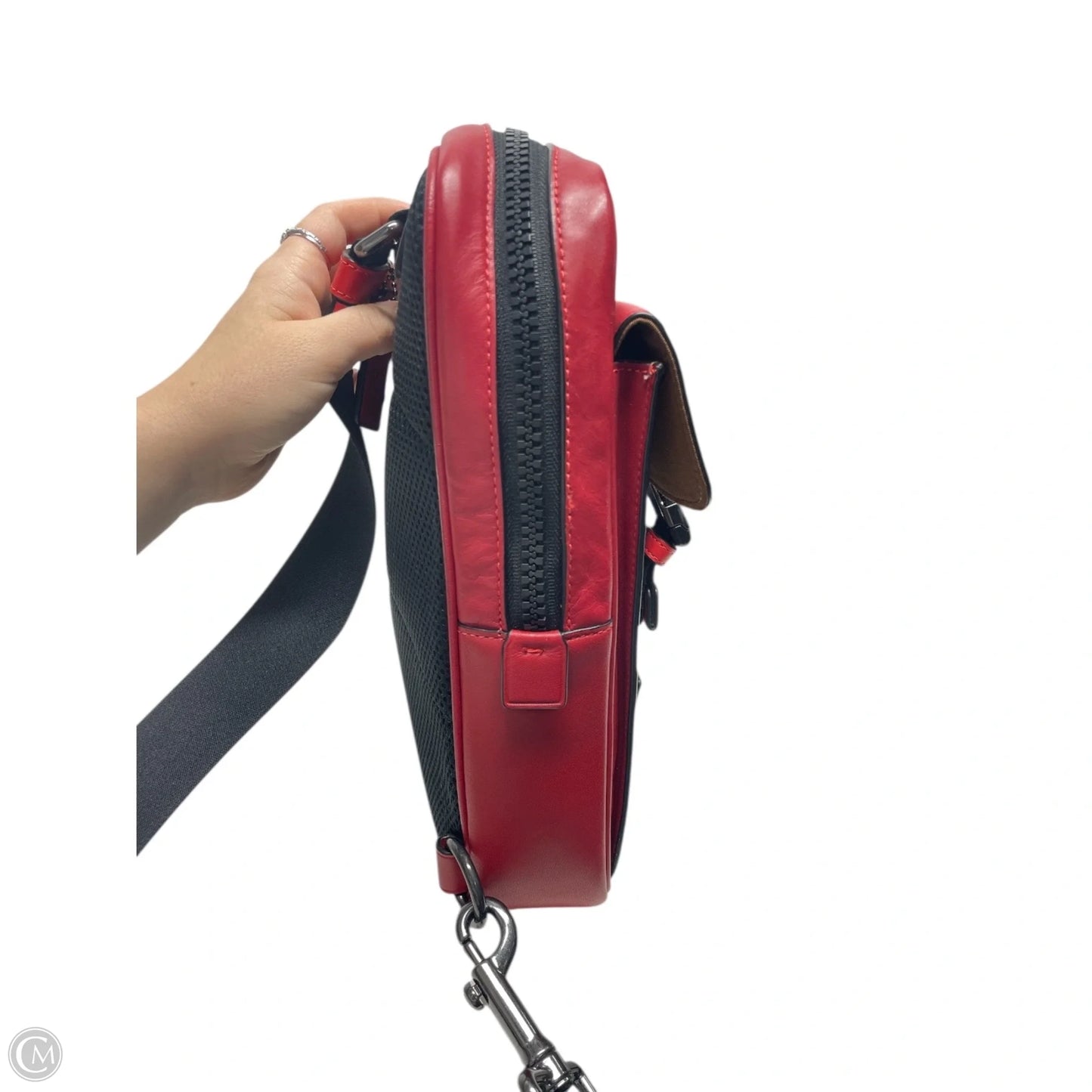 Crossbody Designer By Coach, Size: Medium