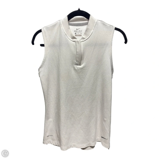 Athletic Top Short Sleeve By Nike Apparel In White, Size: S