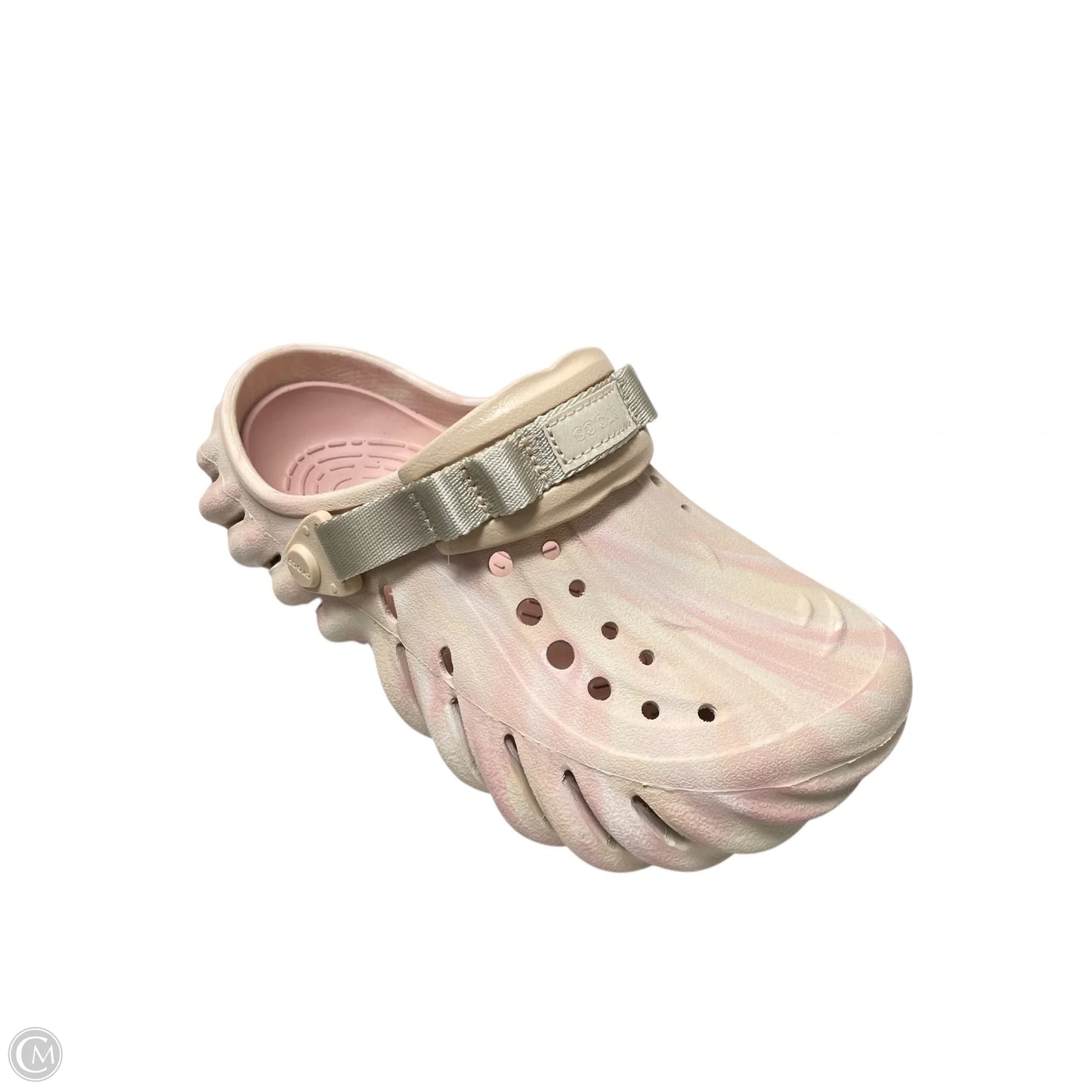Shoes Flats By Crocs In Pink, Size: 7