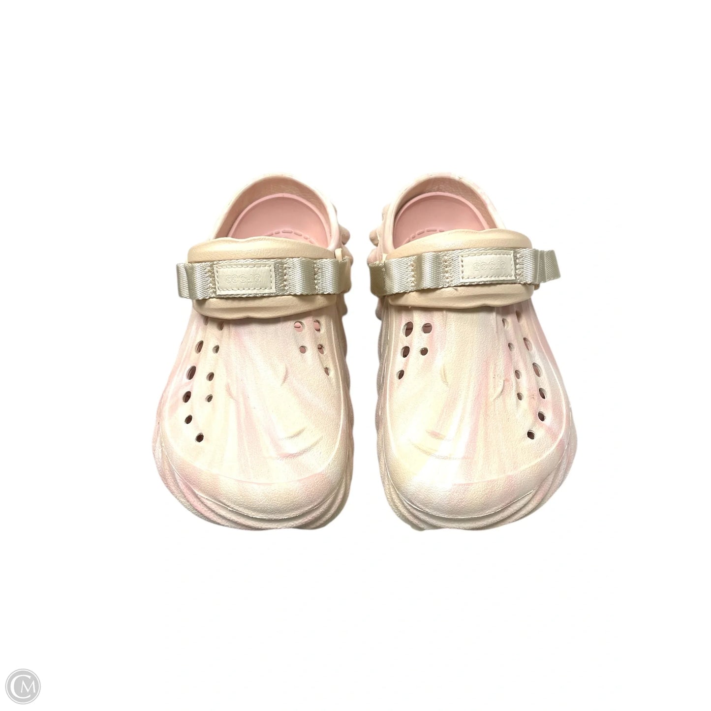 Shoes Flats By Crocs In Pink, Size: 7