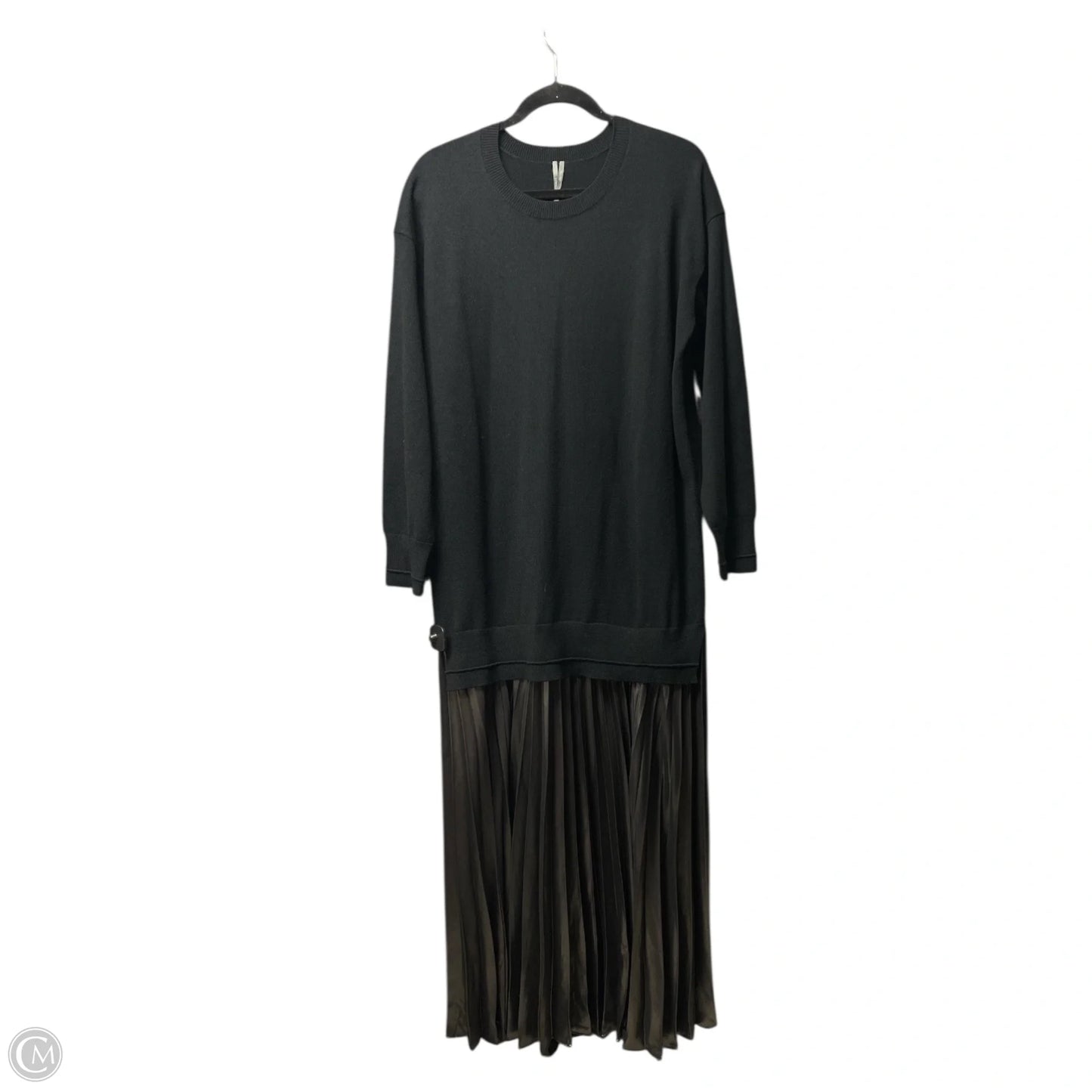 Dress Casual Midi By Anthropologie In Black, Size: M