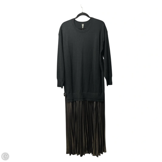 Dress Casual Midi By Anthropologie In Black, Size: M