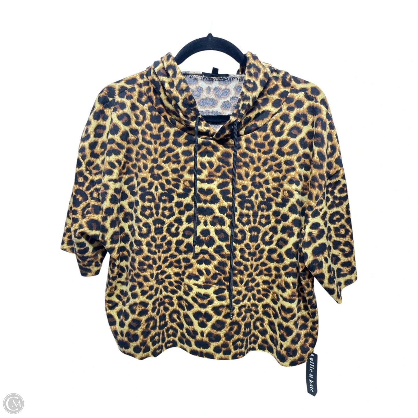 Top Short Sleeve By ELLIE & KATE In Animal Print, Size: Xl