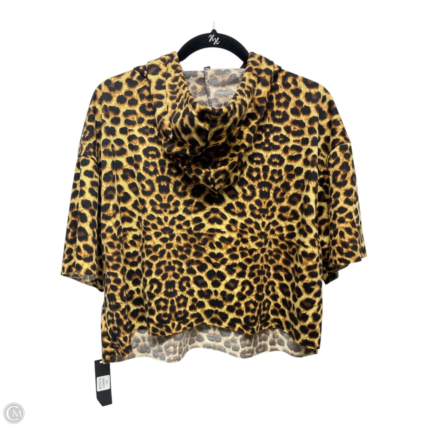 Top Short Sleeve By ELLIE & KATE In Animal Print, Size: Xl