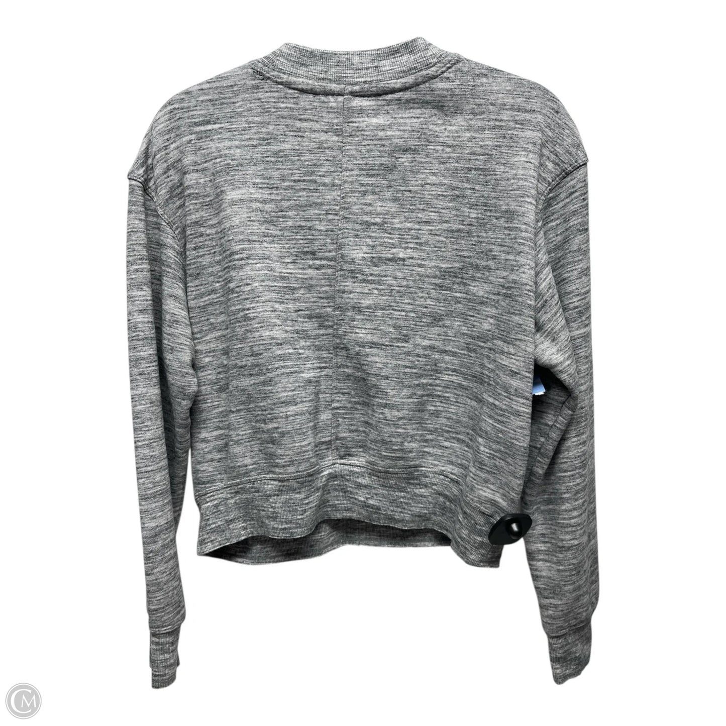 Sweatshirt Collar By Calvin Klein In Grey, Size: L
