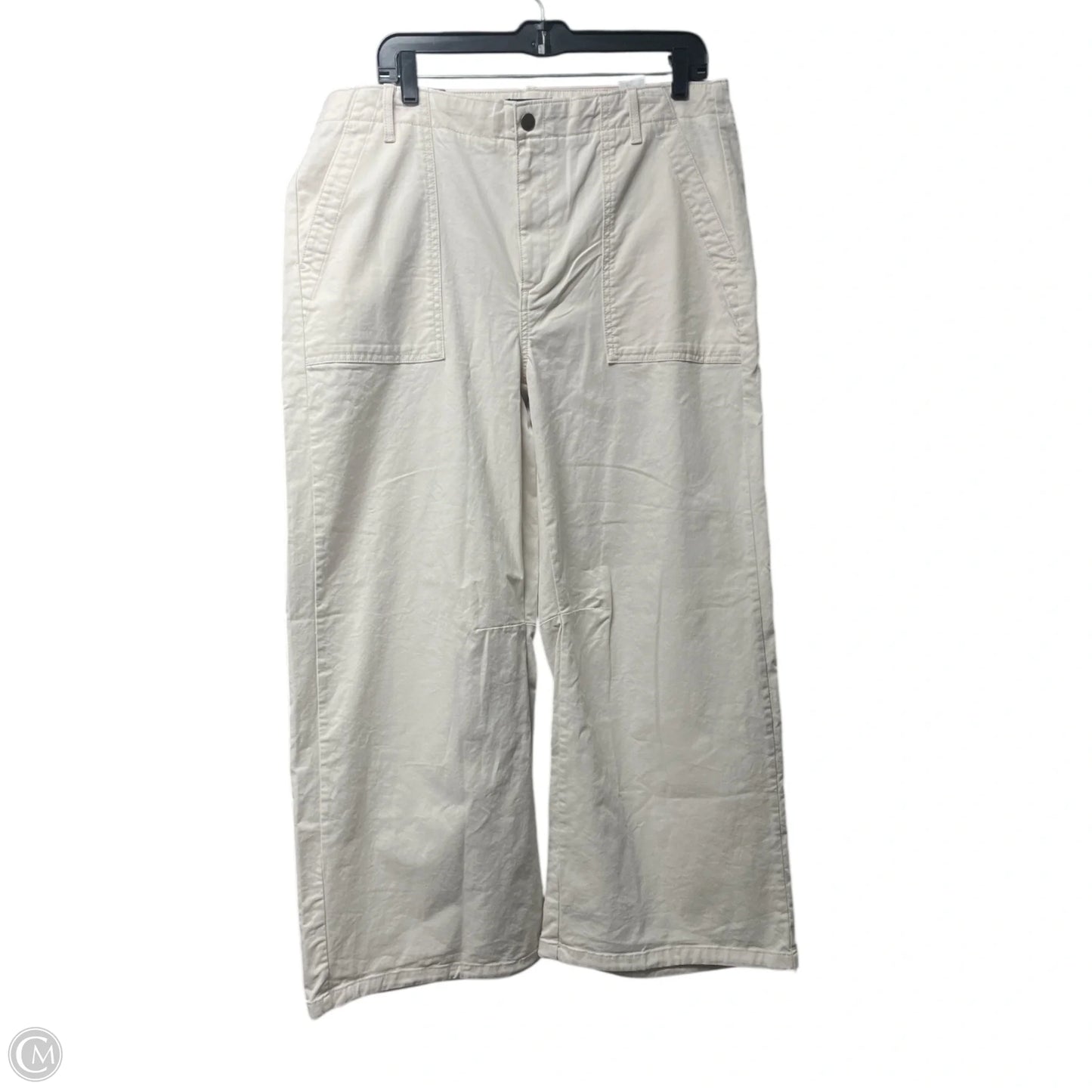 Pants Wide Leg By Banana Republic In Ivory, Size: 14