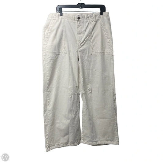 Pants Wide Leg By Banana Republic In Ivory, Size: 14