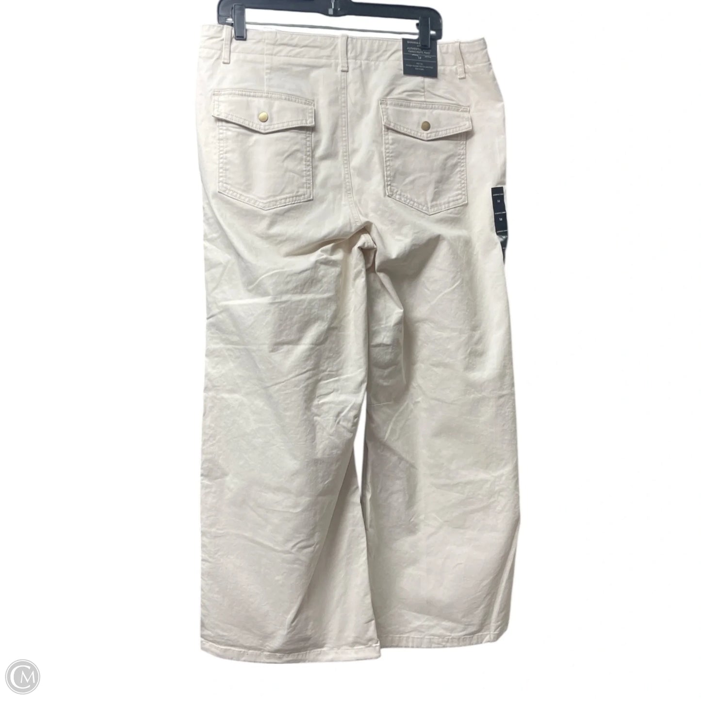 Pants Wide Leg By Banana Republic In Ivory, Size: 14