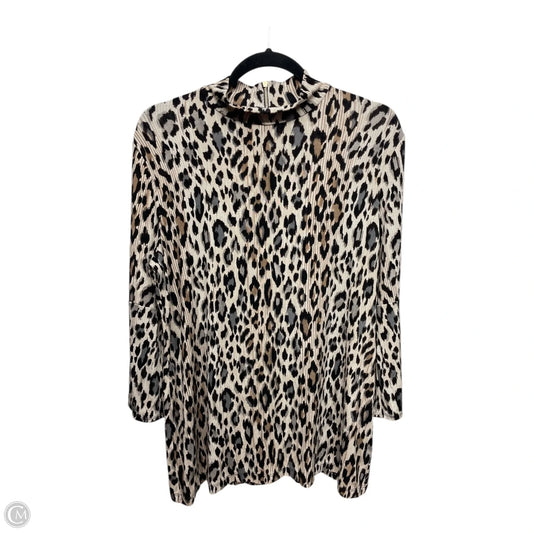 Blouse 3/4 Sleeve By Chicos In Animal Print, Size: M