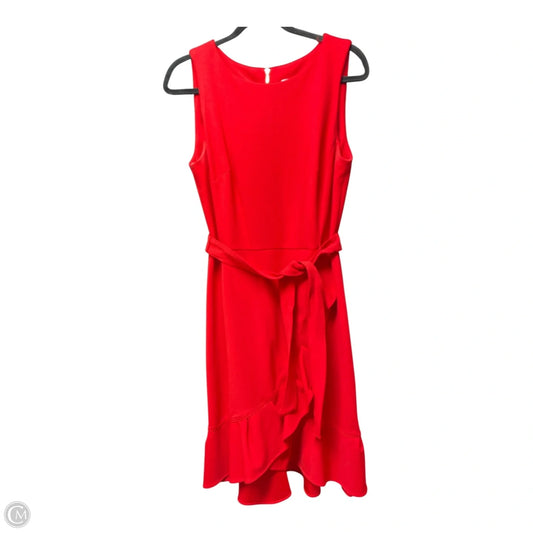 Dress Casual Short By Calvin Klein In Red, Size: 10