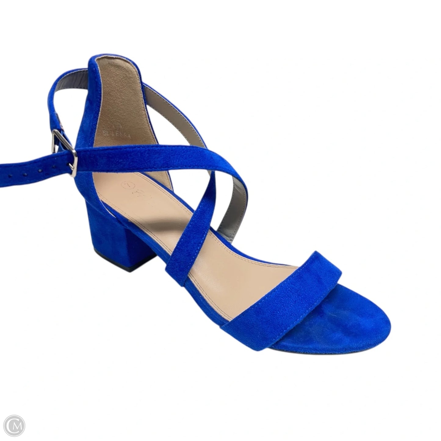 Shoes Heels Block By Herstyle In Blue, Size: 7