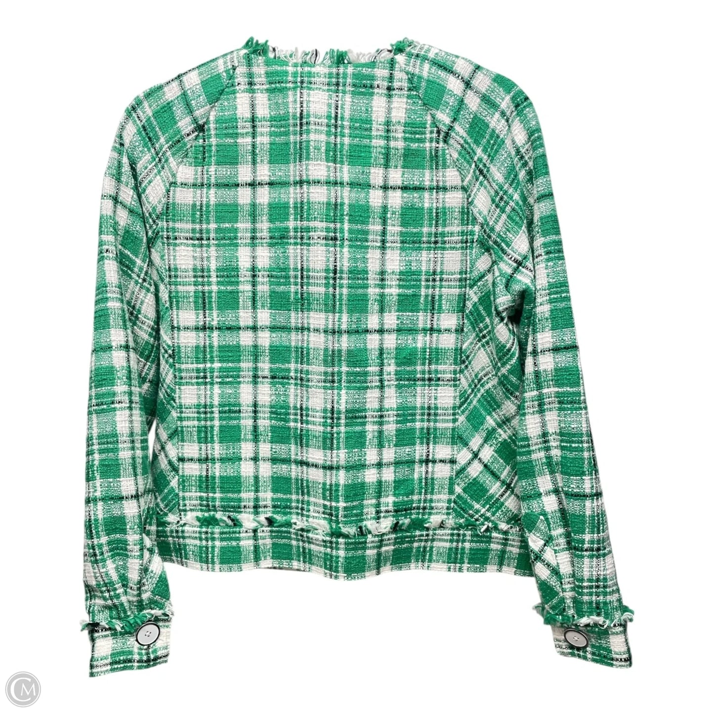 Blazer By Cabi In Green & White, Size: M