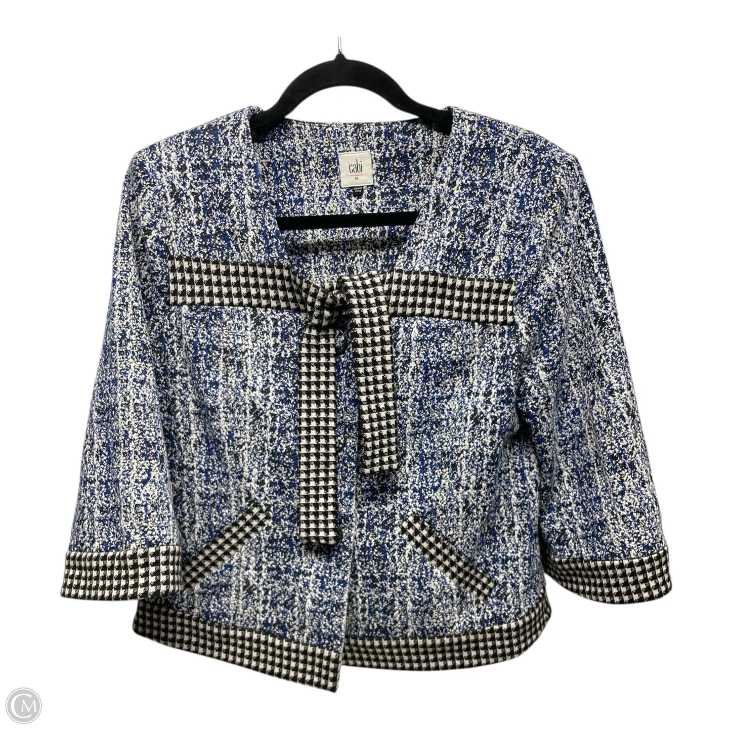 Blazer By Cabi In Black & Blue, Size: M