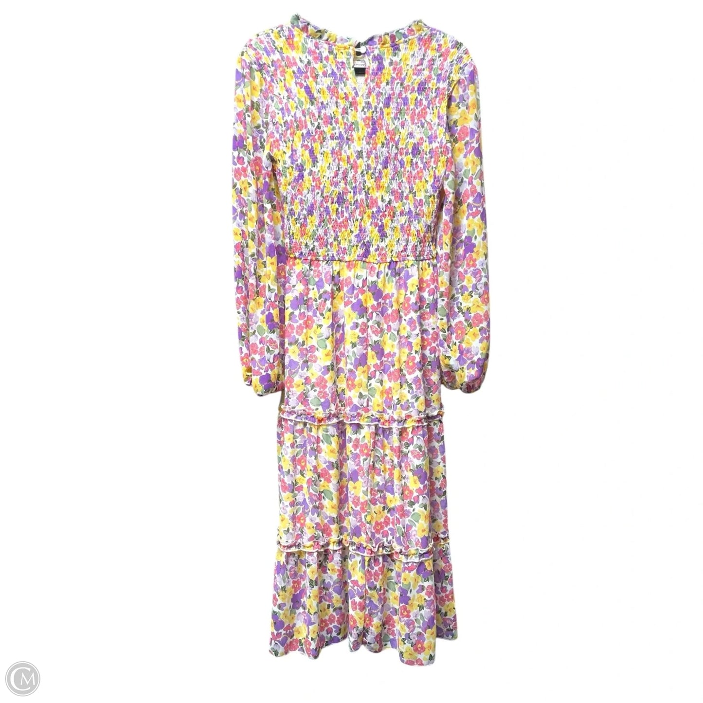 Dress Casual Midi By Clothes Mentor In Floral Print, Size: M
