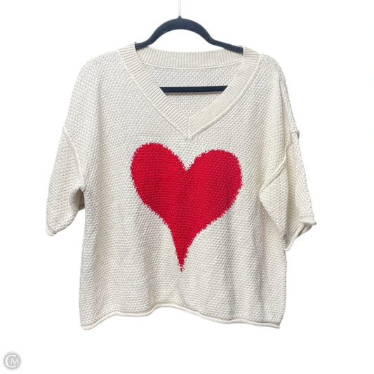 Sweater Short Sleeve By Clothes Mentor In Beige, Size: S
