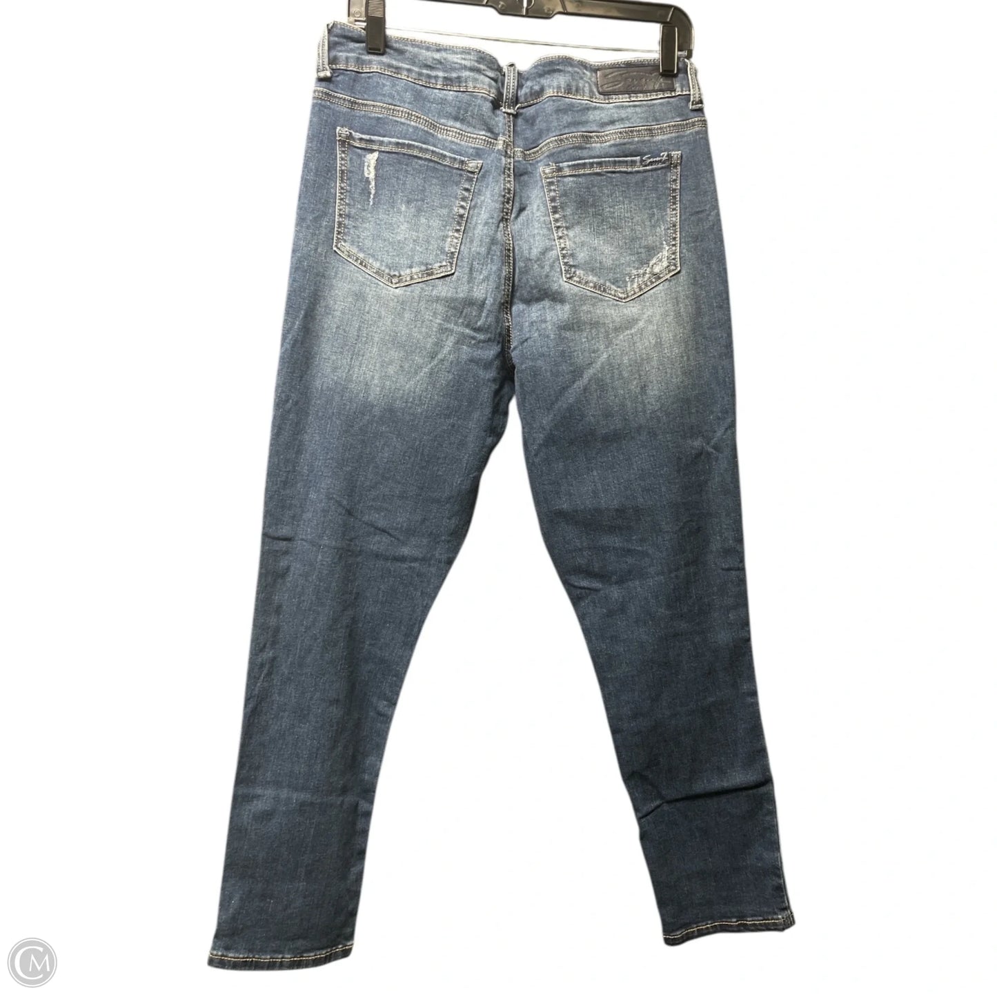 Jeans Skinny By Seven 7 In Blue Denim, Size: 10