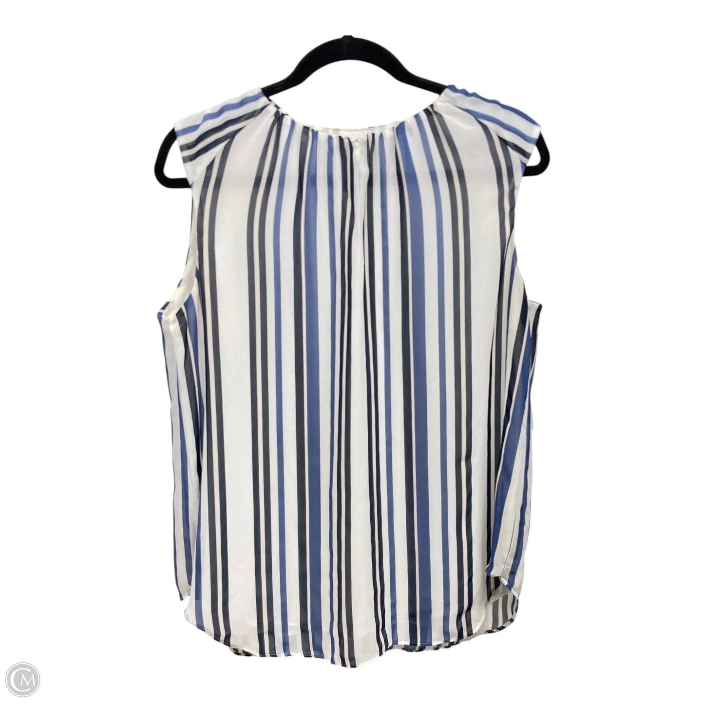 Top Sleeveless By Ann Taylor In Striped Pattern, Size: M