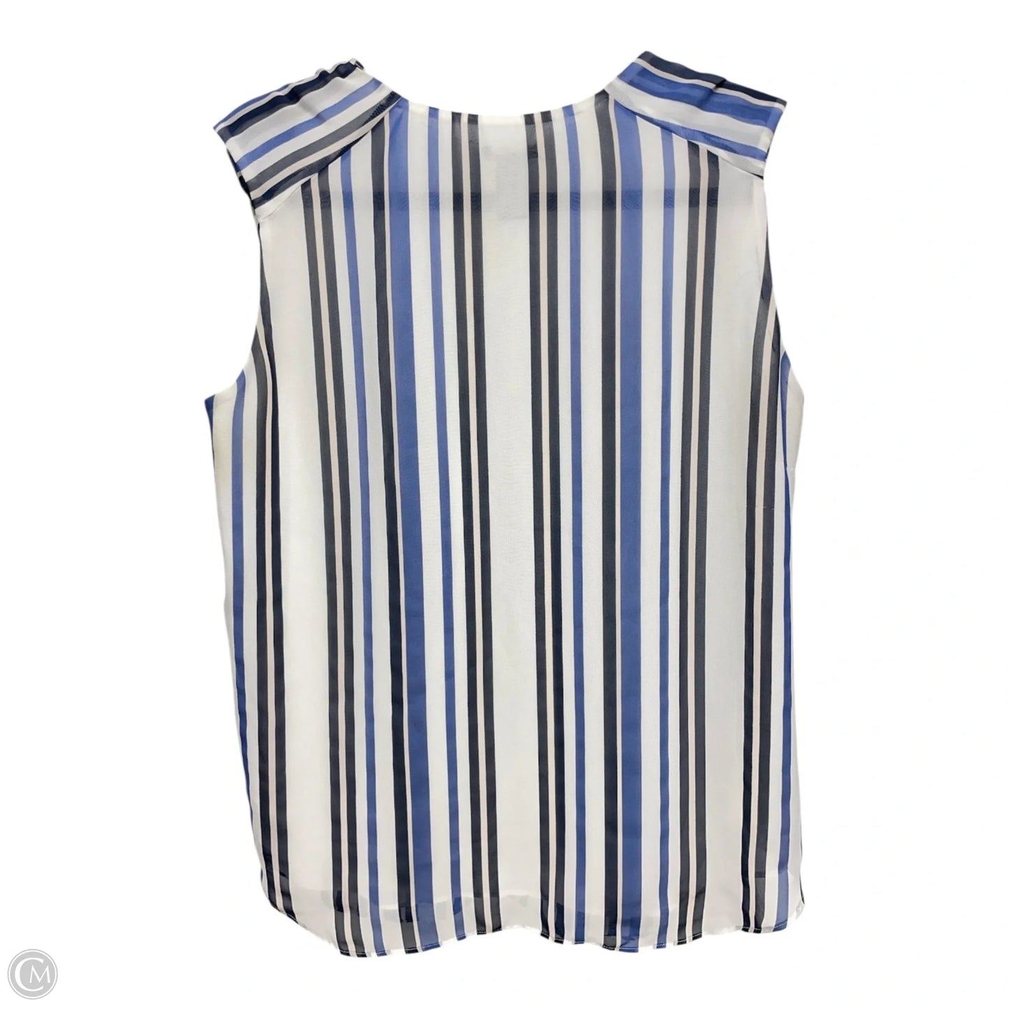 Top Sleeveless By Ann Taylor In Striped Pattern, Size: M