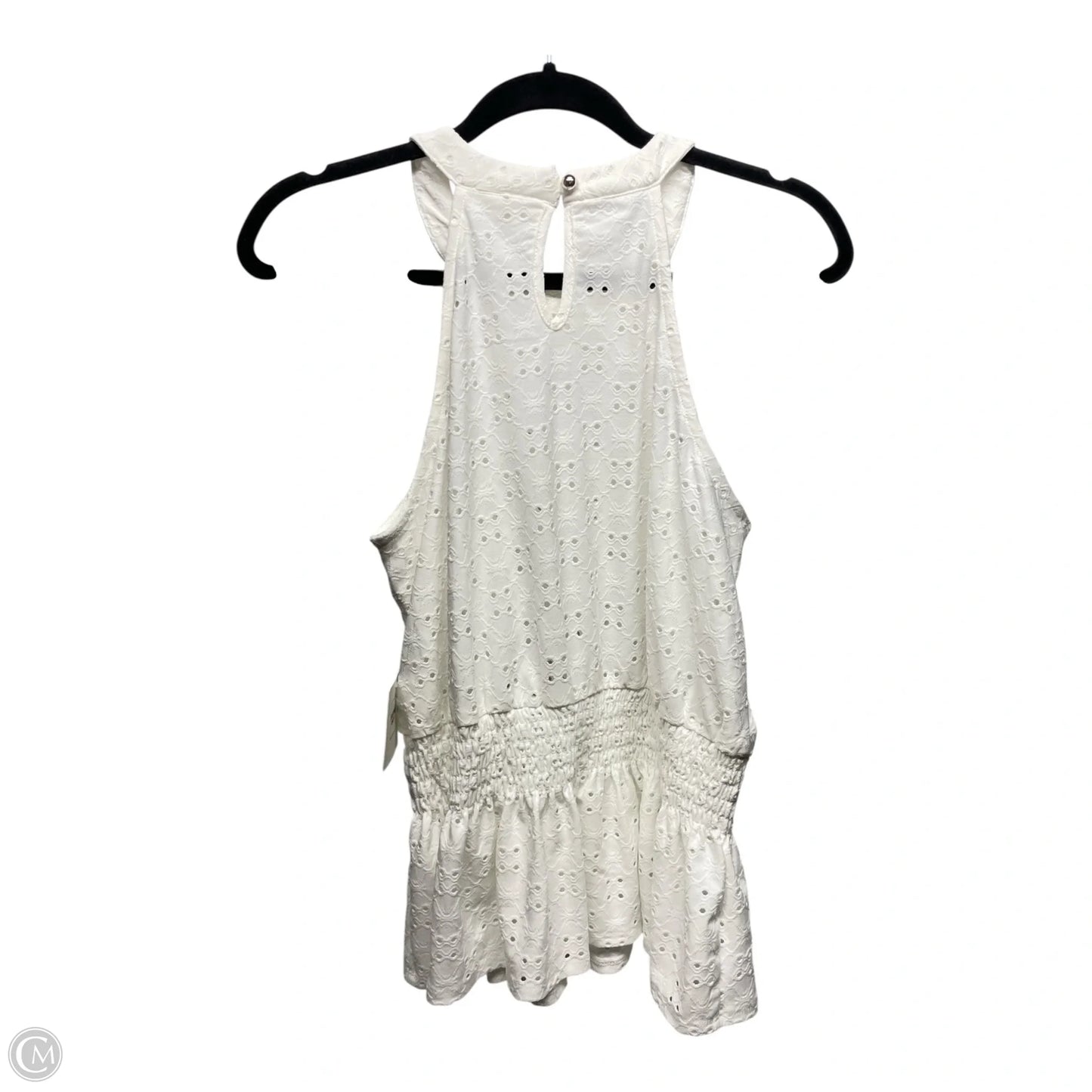 Top Sleeveless By Perseption Concept In White, Size: L