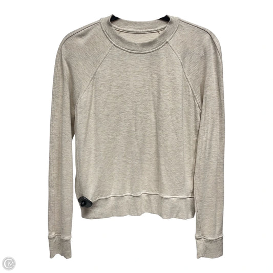 Sweatshirt Crewneck By Lululemon In Beige, Size: S