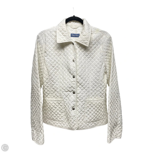 Jacket Puffer & Quilted By Clothes Mentor In Ivory, Size: M