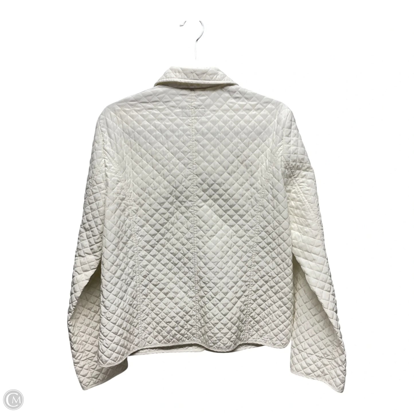 Jacket Puffer & Quilted By Clothes Mentor In Ivory, Size: M