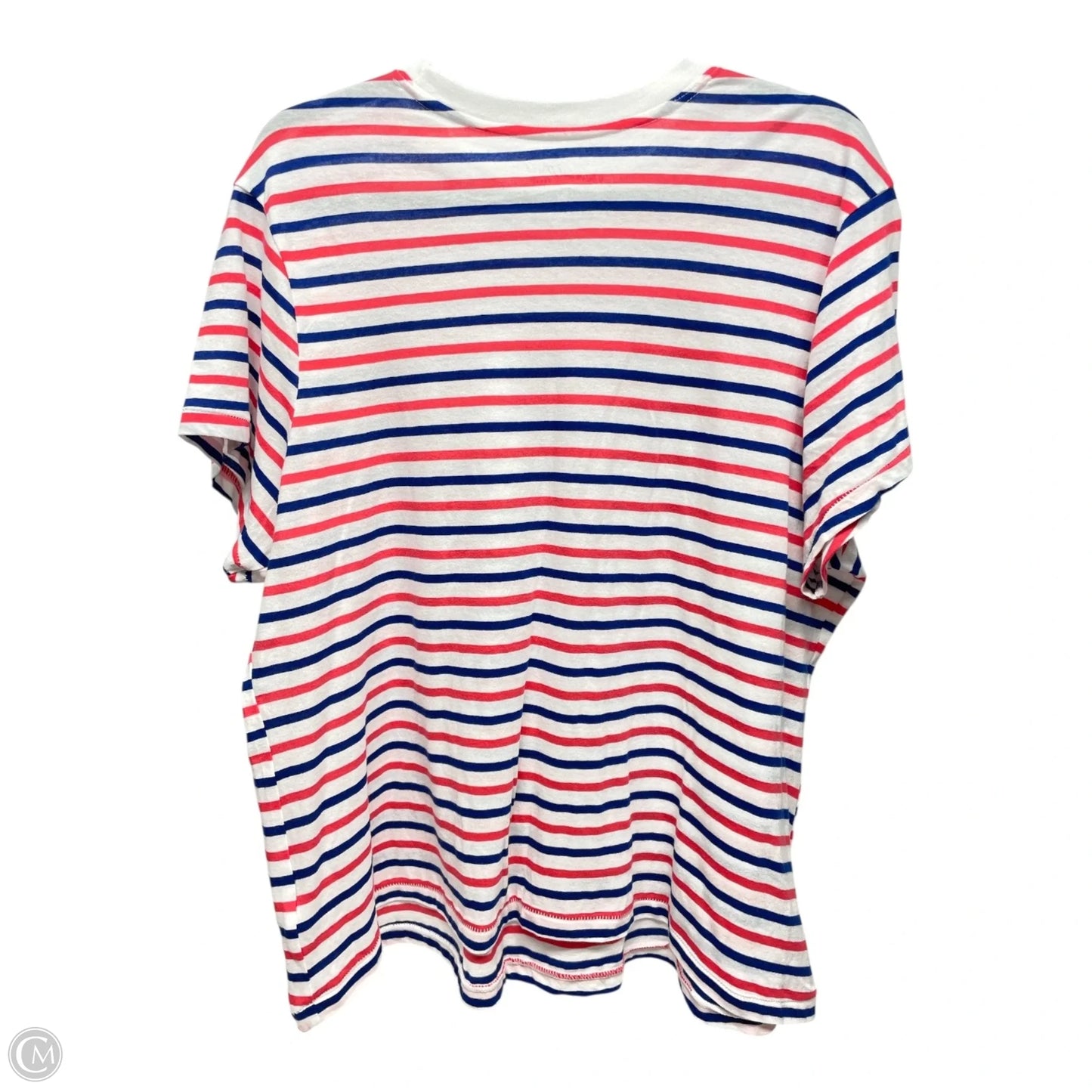 Top Short Sleeve By Universal Thread In Blue Red & White, Size: 2x