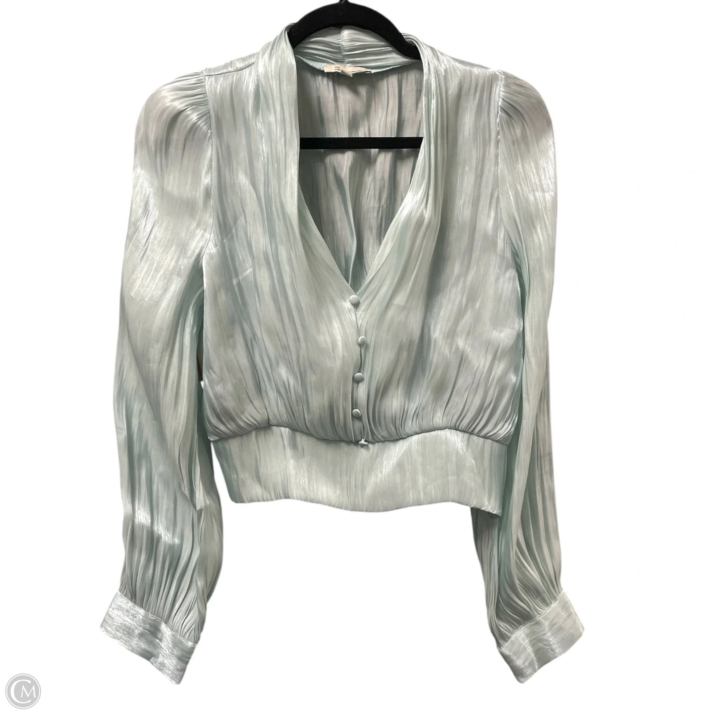 Top Long Sleeve By  the clothing company -  In Green, Size: M