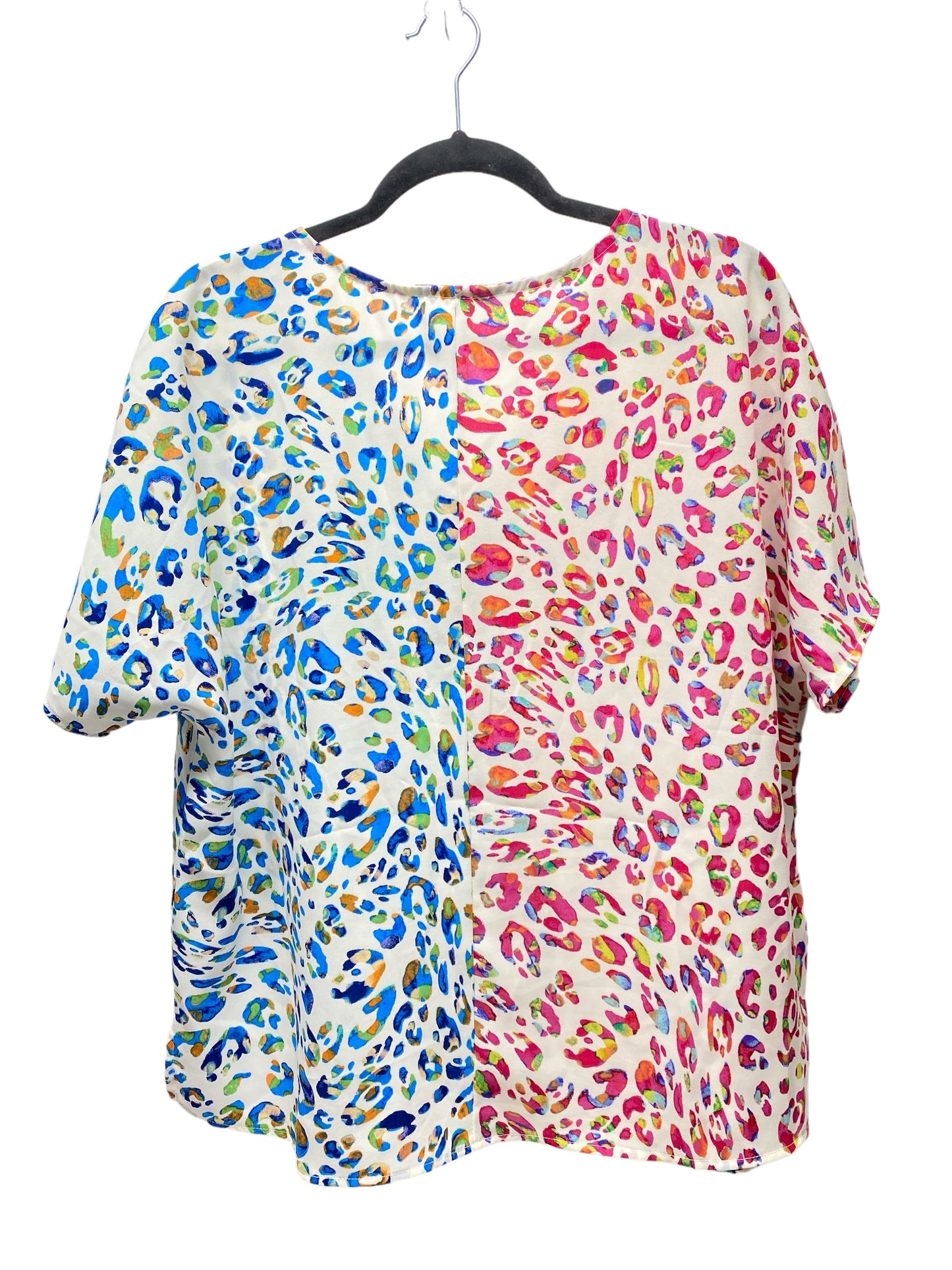 Blouse Short Sleeve By First Love In Multi-colored, Size: S