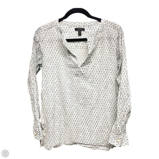 Top Long Sleeve By J. Crew In Black & White, Size: 6