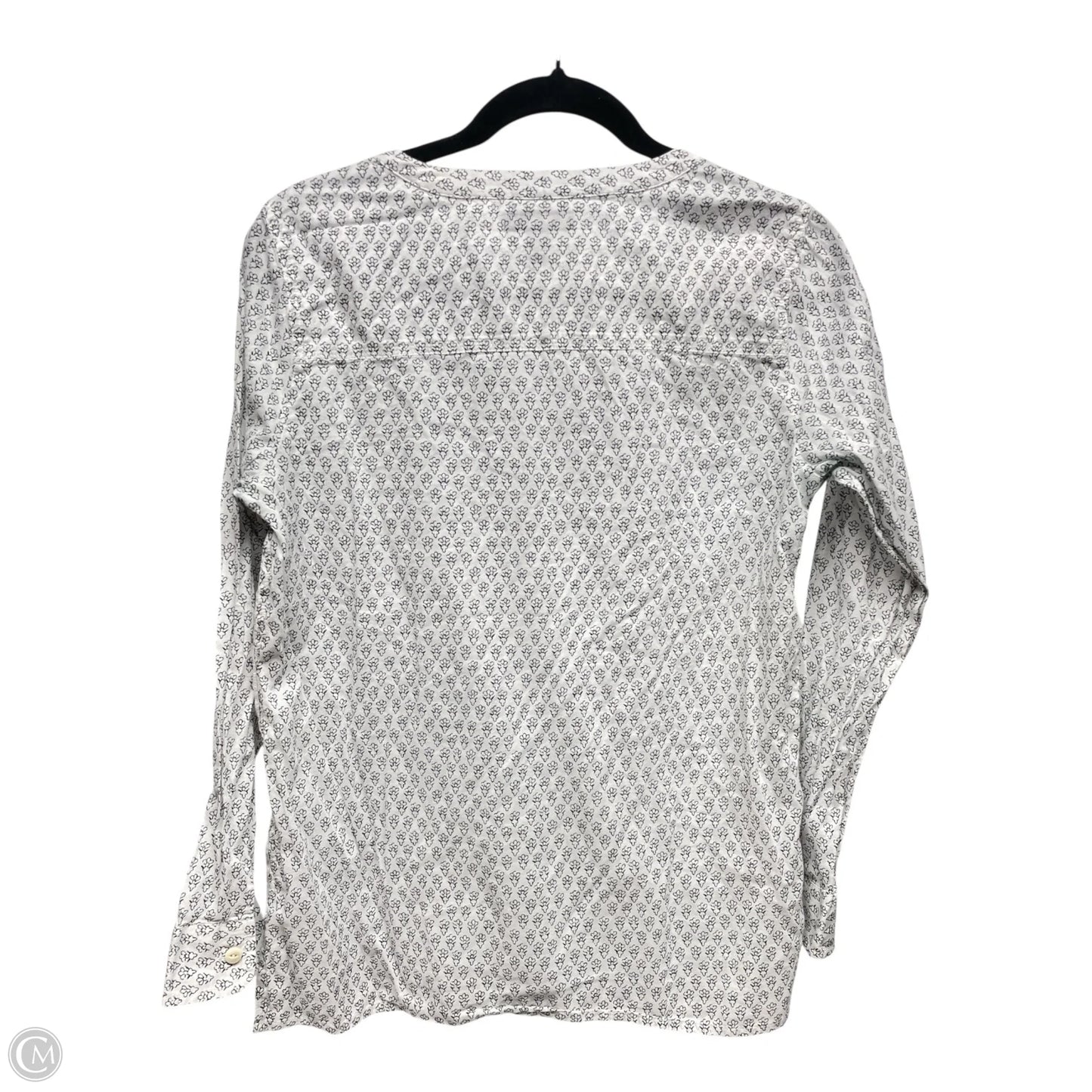 Top Long Sleeve By J. Crew In Black & White, Size: 6