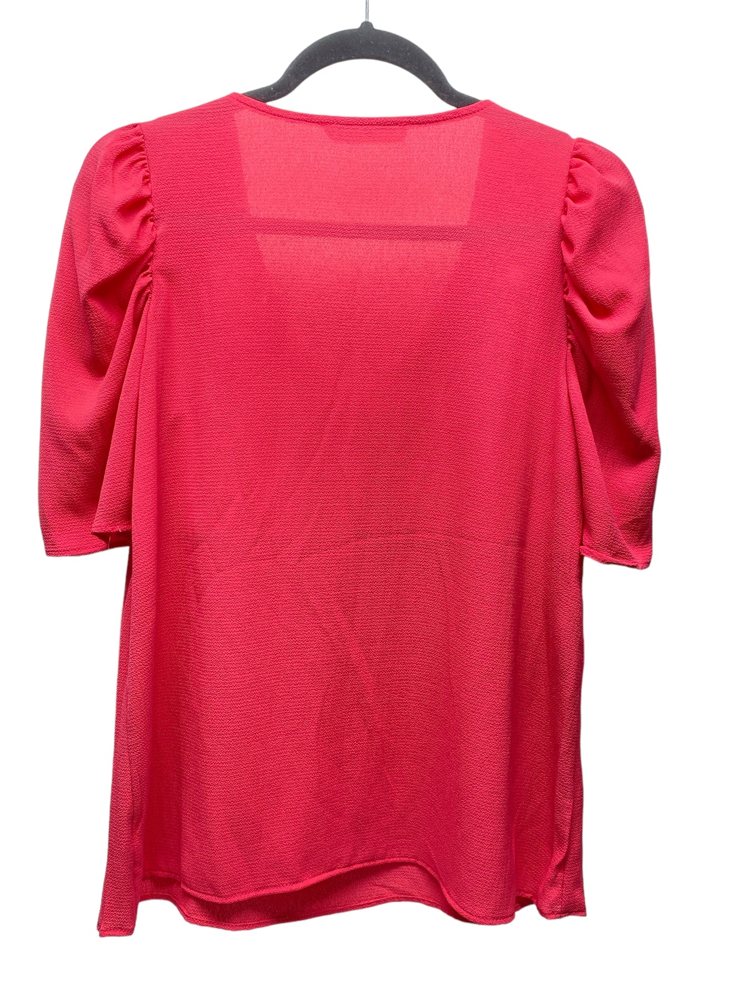 Blouse Short Sleeve By Clothes Mentor In Pink, Size: S