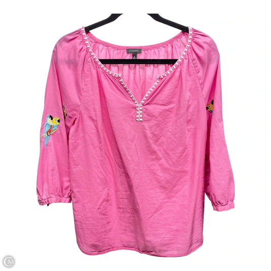 Top Long Sleeve By Talbots In Pink, Size: S