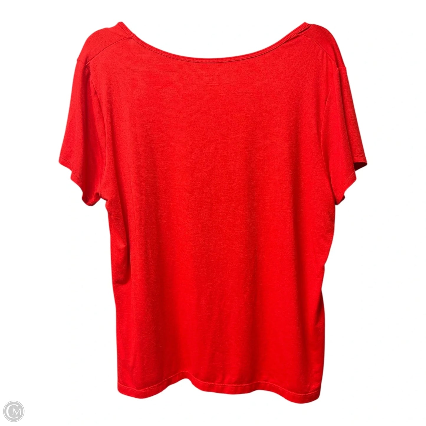 Top Short Sleeve Basic By Danskin In Red, Size: 2x