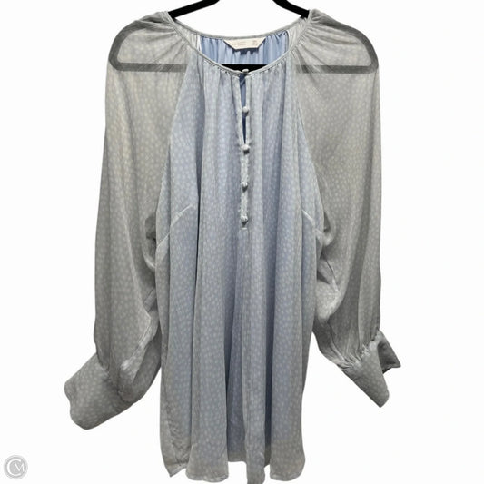 Blouse Long Sleeve By Lc Lauren Conrad In Polkadot Pattern, Size: 2x