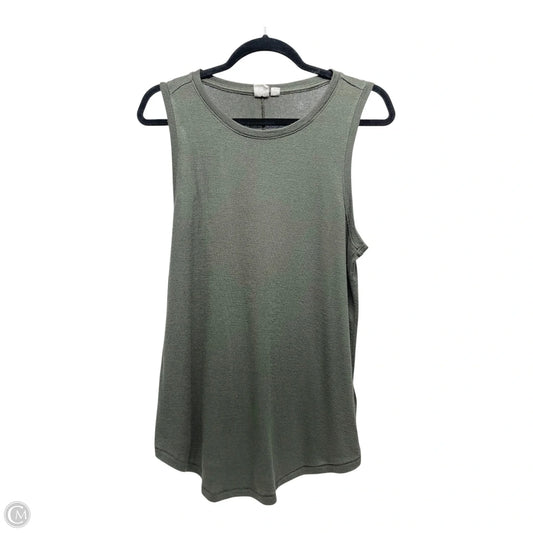 Top Sleeveless By Gap In Green, Size: M
