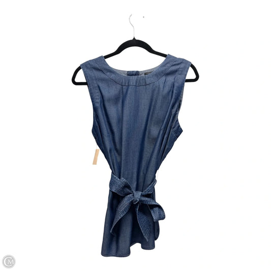 Top Sleeveless By Ann Taylor In Blue, Size: M
