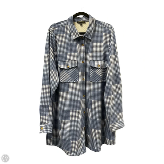 Top Long Sleeve By Robert Louis In Plaid Pattern, Size: 2x