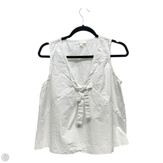 Top Sleeveless By Clothes Mentor In White, Size: S