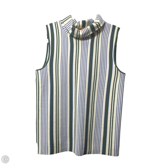 Top Sleeveless Designer By Tory Burch In Striped Pattern, Size: S