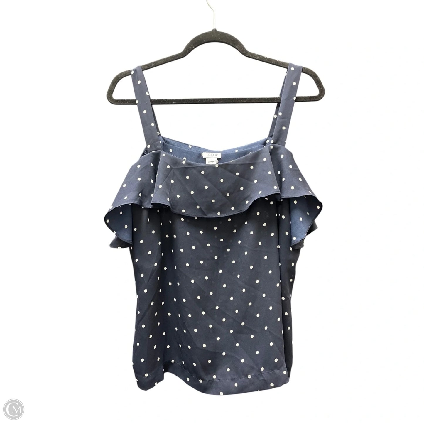 Top Short Sleeve By J. Crew In Polkadot Pattern, Size: M