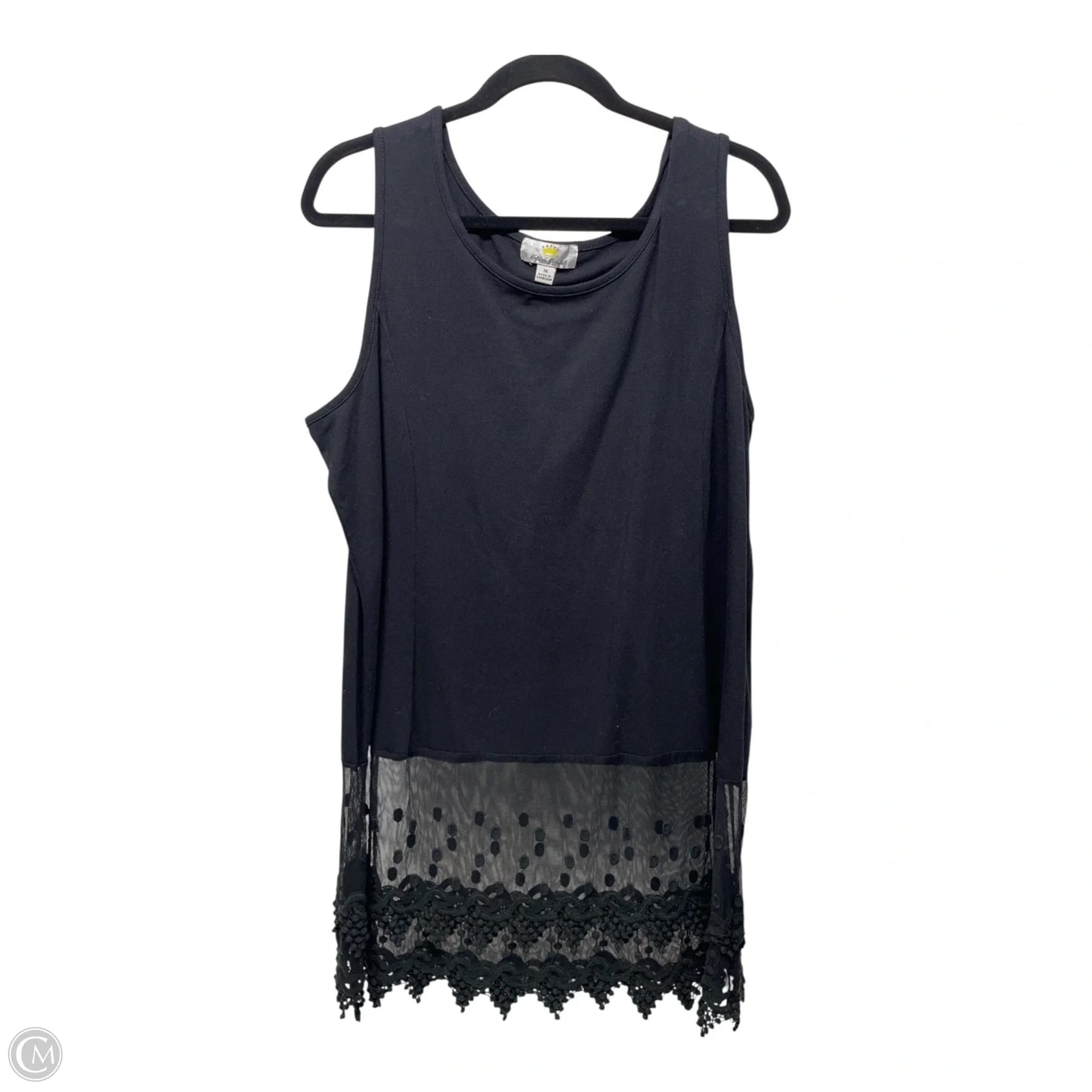 Top Sleeveless By Clothes Mentor In Black, Size: Xl