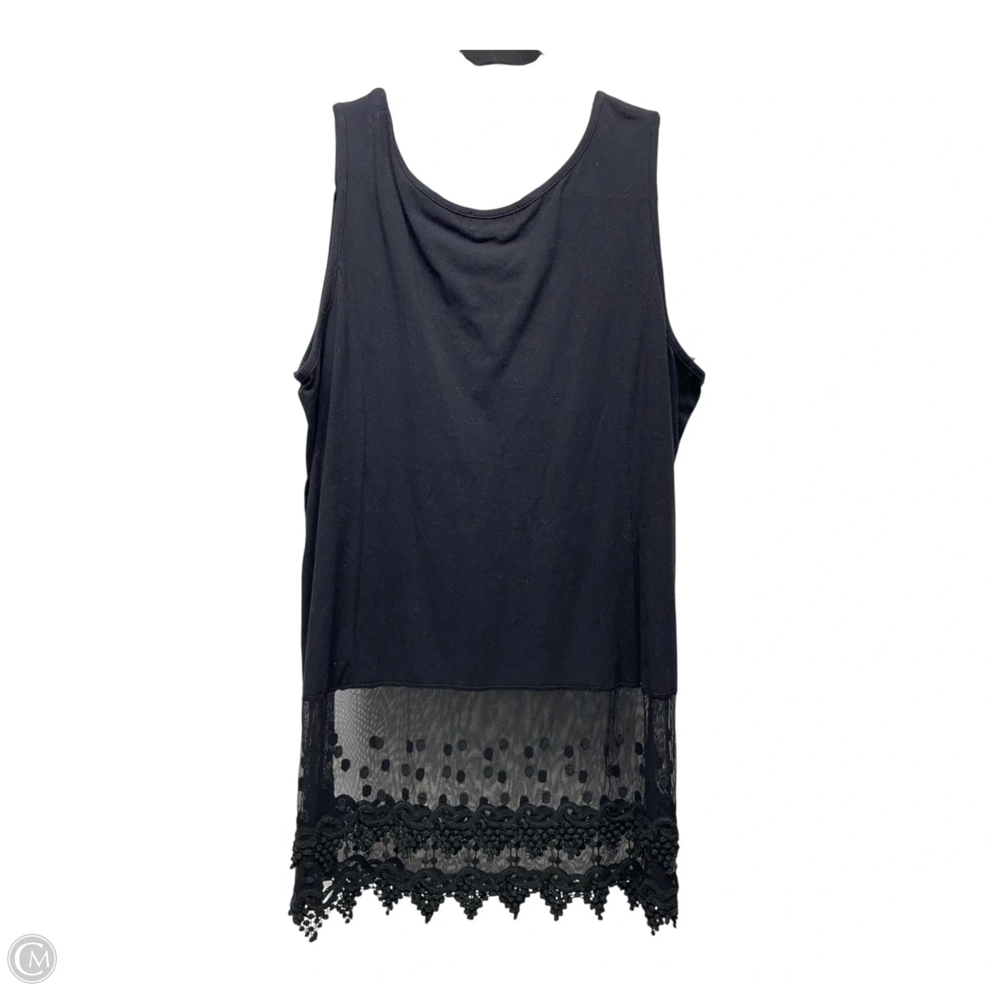 Top Sleeveless By Clothes Mentor In Black, Size: Xl