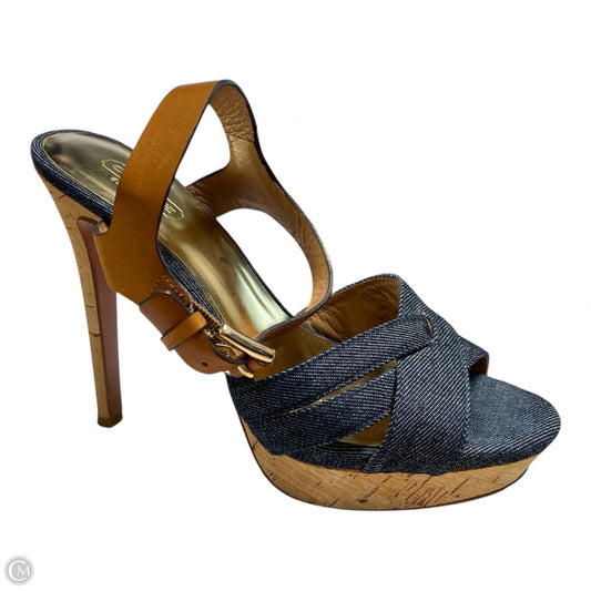 Shoes Designer By Coach In Blue, Size: 7