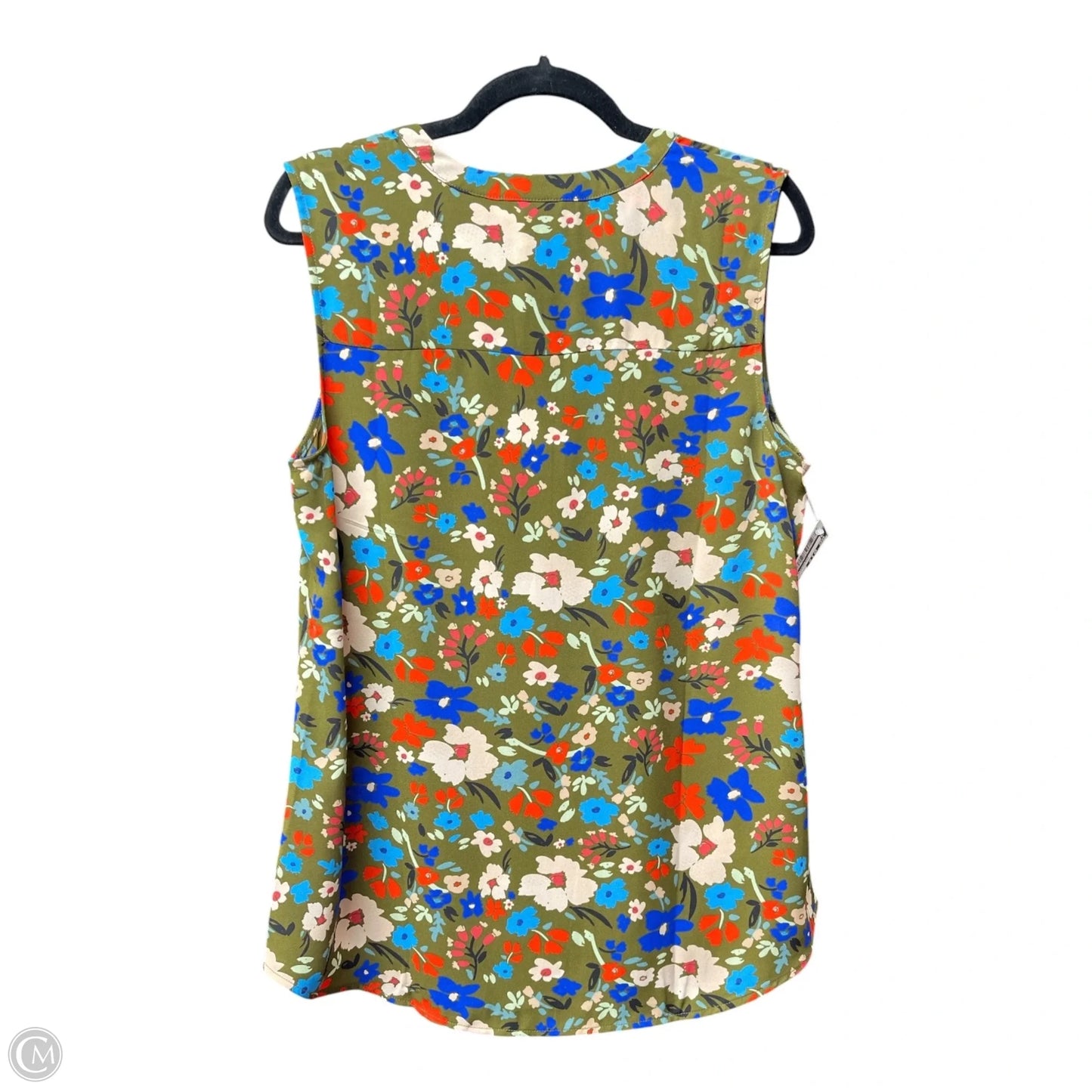 Top Sleeveless By Cabi In Green, Size: M