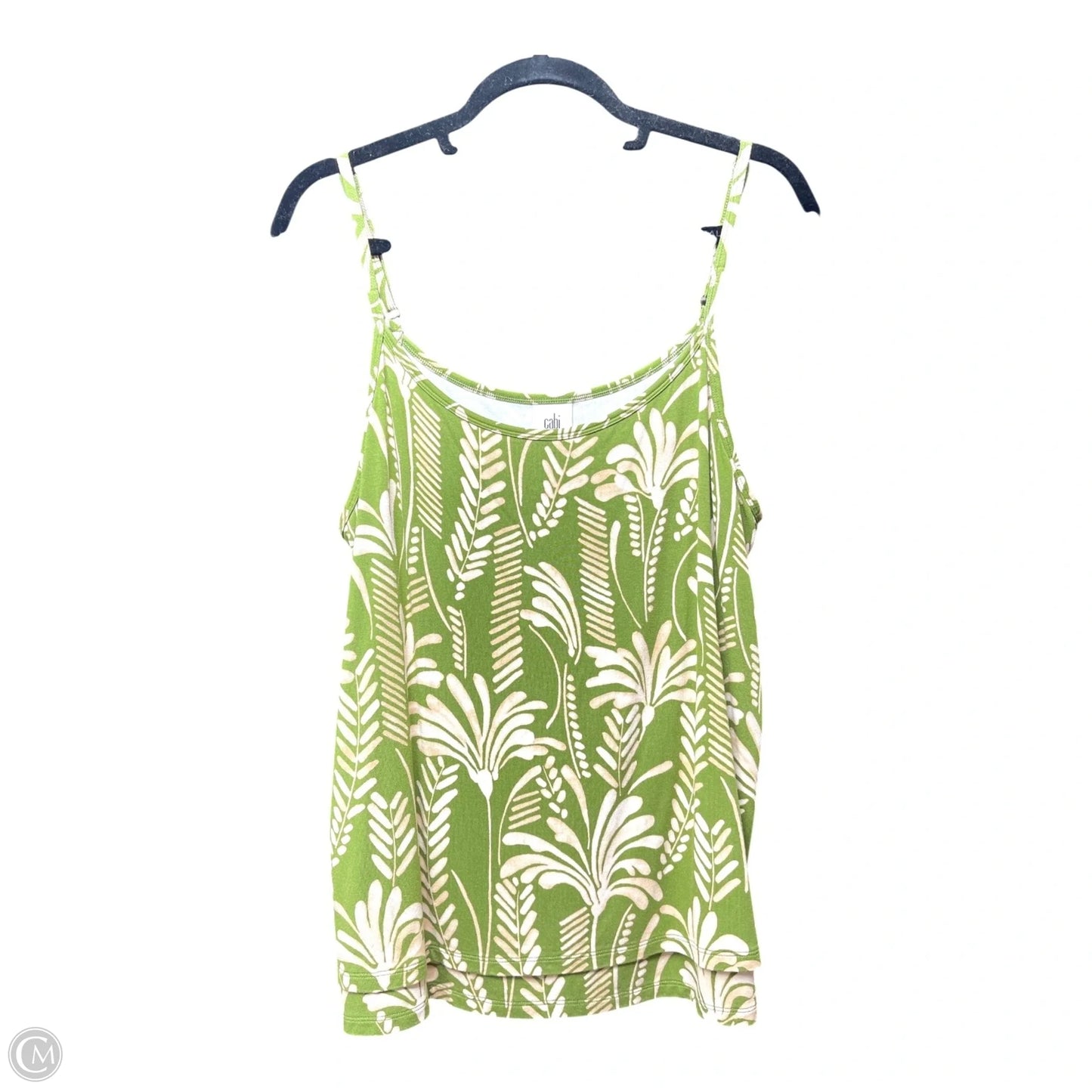 Top Sleeveless By Cabi In Green, Size: L